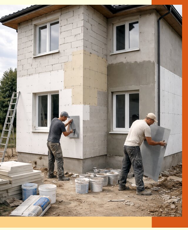 Утепление дома из газобетона в Владимире от 4358 руб./м² — заказать у ТепломастерВдм